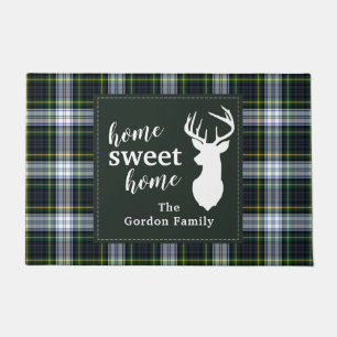 Paillasson Plaid personnalisé Sweet Home Tartan Clan Gordon