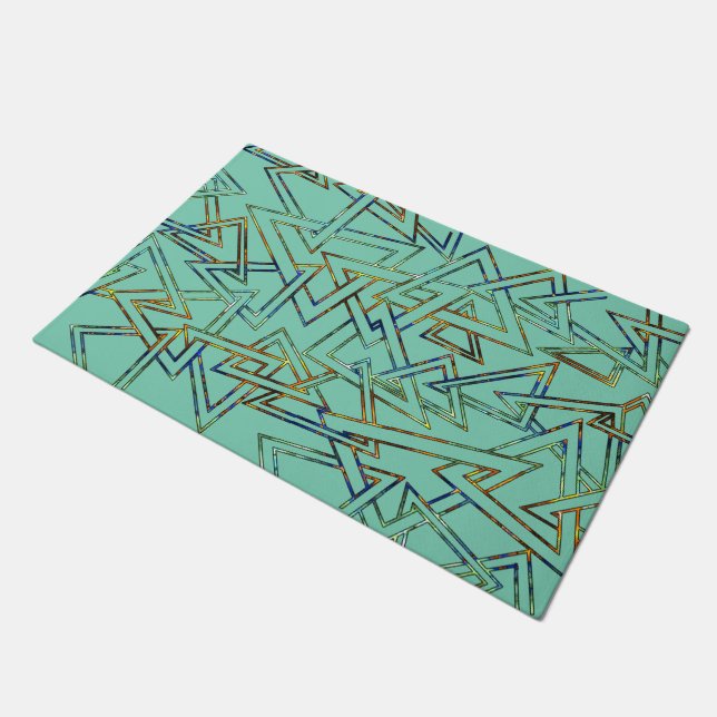 Paillasson Plan Motif triangle + votre dos. & idées (Incliné)