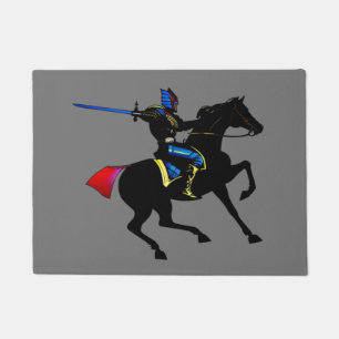Paillasson Planificateur d'impression de toile de chevalier v