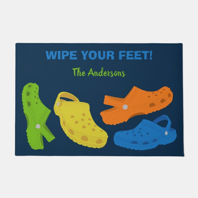 Paillasson Plastique Décontracté Moccasin Chaussures Collage  (Devant)