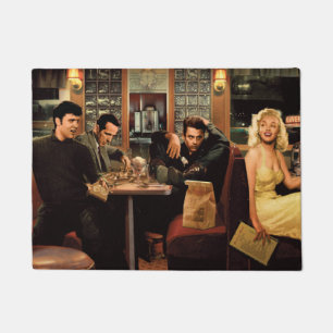 Paillasson Plat bleu 2