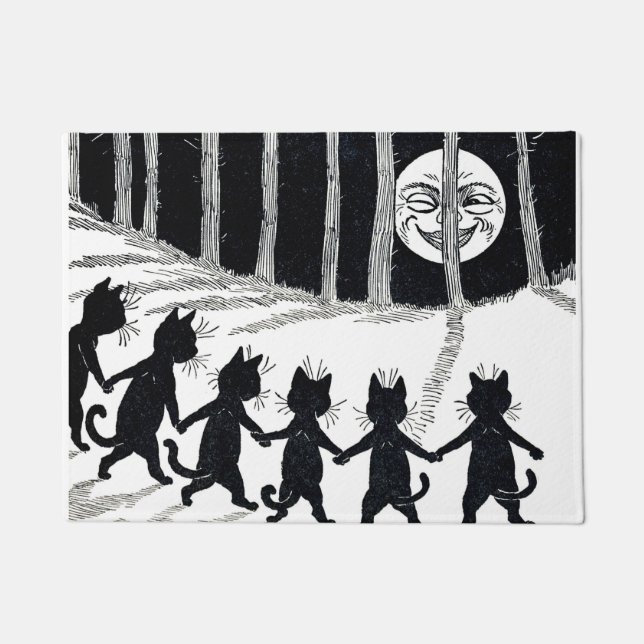 Paillasson Pleine lune et chats, Louis Wain (Devant)
