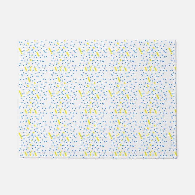 Paillasson Pluie de météores Blue Dots  (Devant)