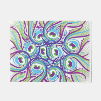 Paillasson Plumes de paon