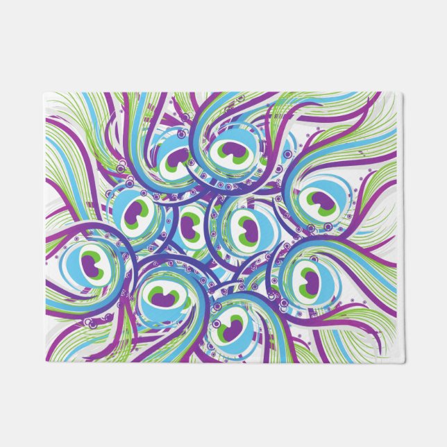 Paillasson Plumes de paon  (Devant)