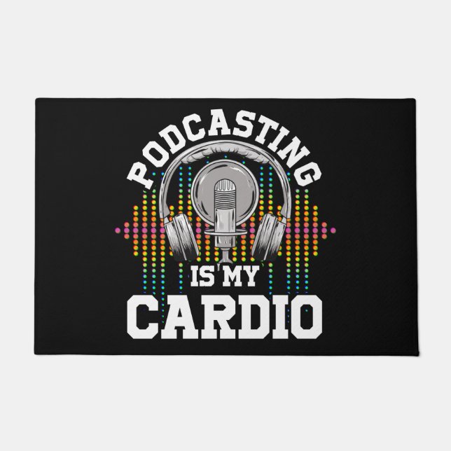 Paillasson Podcast Contenu Créateurs Radio Show Podcasting T- (Devant)