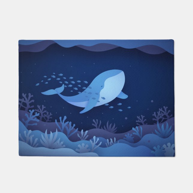 Paillasson Poignée de motif marine (Devant)