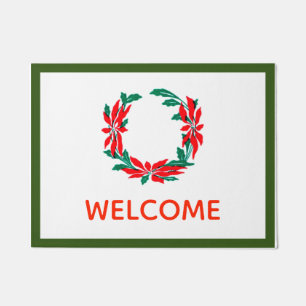Paillasson Poinsettia Welcome Mat