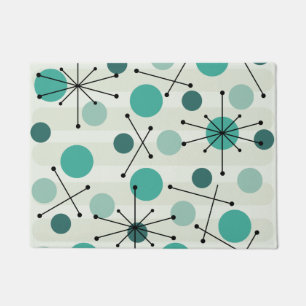 Paillasson Points De L'Âge Atomique Et Starbursts Aquamarine