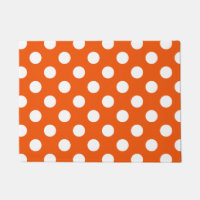 Pois blancs sur orange