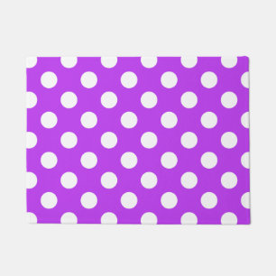 Paillasson Pois blancs sur violet clair