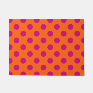Paillasson Pois Fuchsia orange