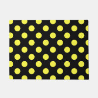 Pois jaunes sur fond noir
