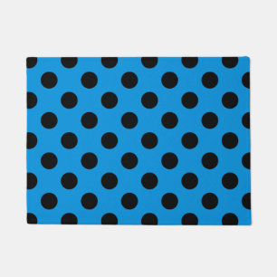 Paillasson Pois noirs sur bleu ciel