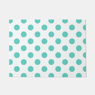 Paillasson Pois turquoise