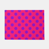 Pois violets sur cerise