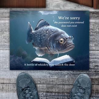 Paillasson Poisson drôle Humour Nautique