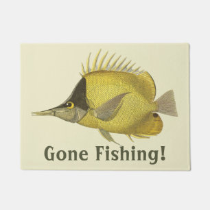 Paillasson Poisson Tropical Jaune Chelmon Longirostris, Poiss