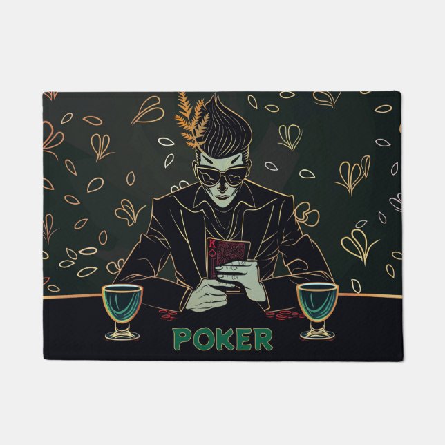 Paillasson Poker Night - Stylish Card Player  (Devant)