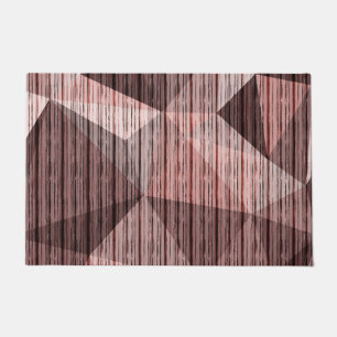 Paillasson Polygone de texture beige et brune