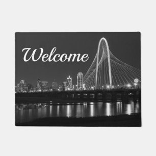 Paillasson Pont Dallas Vue Gris Porte de bienvenue