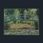 Paillasson Pont japonais sur l'étang Lily par Monet<br><div class="desc">Visitez mon magasin pour plus de design intéressant et plus de choix de couleurs => zazzle.com/iwheels*</div>