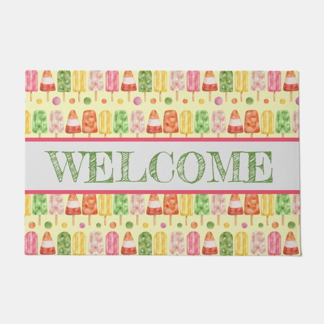 Paillasson Popcicules de fruits (Devant)