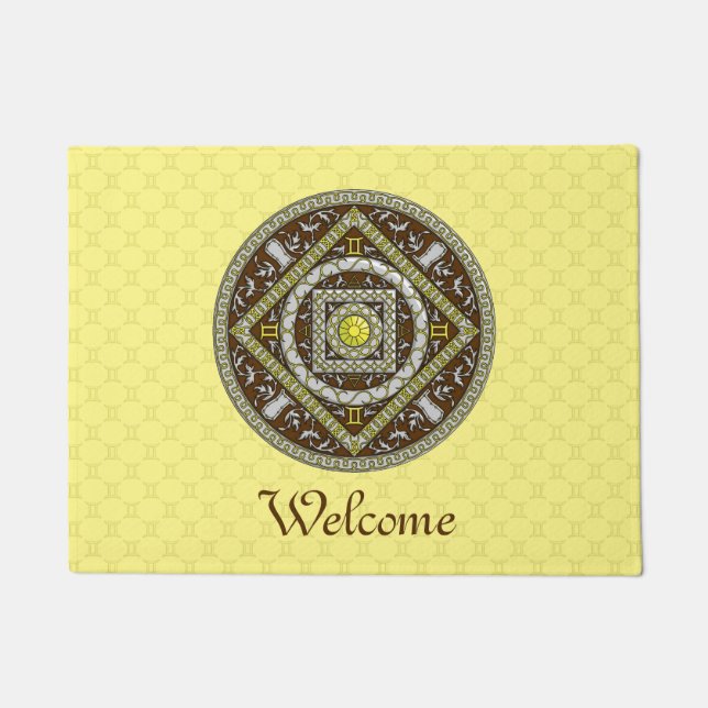 Paillasson Pormat de Gemini Mandala (Devant)