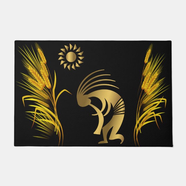Paillasson Pormat Kokopelli de Southwestern Springtime (Devant)