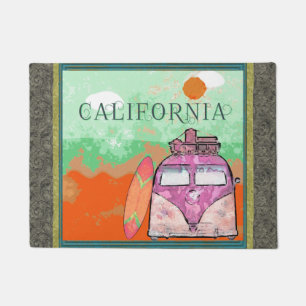 Paillasson Port de l'affiche de voyage en Californie