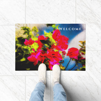Paillasson Porte à fleurs lumineuses