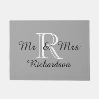 Paillasson PORTE CHIC MAT_ " M. et Mme" _NAME/MONOGRAM