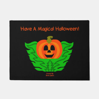 Paillasson Porte Citrouille magique d'Halloween
