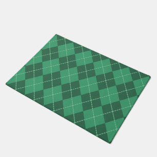 Paillasson Porte d'accueil Jacquard vert