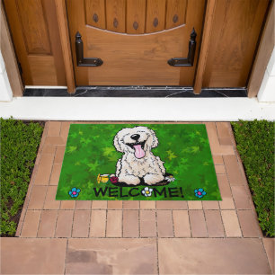 Paillasson Porte d'aide de jardin Goldendoodle