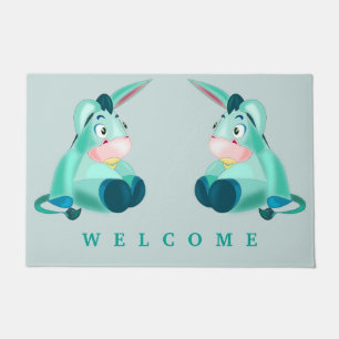 Paillasson Porte de bébé Donkey - Bienvenue