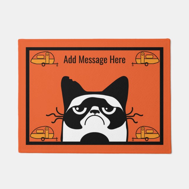 Paillasson Porte de chat caravane (Devant)