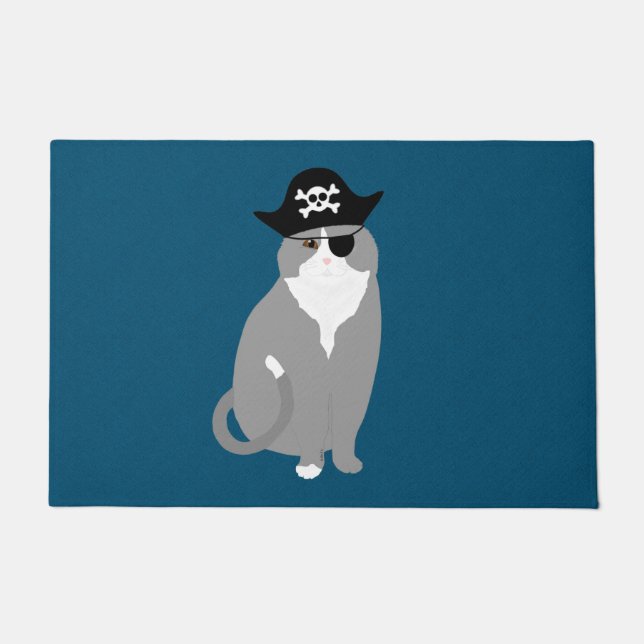 Paillasson Porte de chat pirate (Devant)