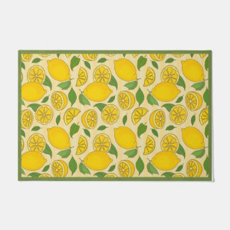 Paillasson Porte de citron, Mat d'accueil de citron, Décor de