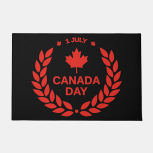 Paillasson Porte de couronnes de la fête du Canada