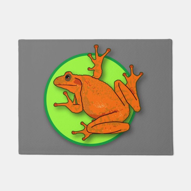 Paillasson Porte de grenouille orange (Devant)