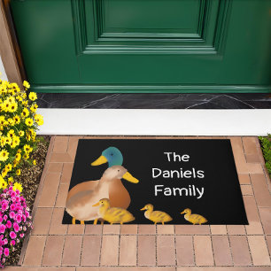 Paillasson Porte de la famille de canards moites