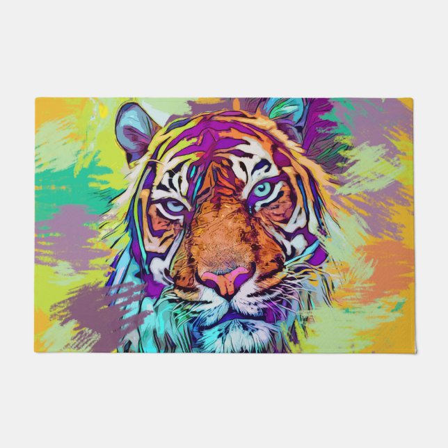 Paillasson Porte de tiger arc-en-ciel (Devant)