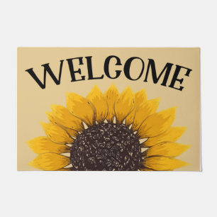 Paillasson Porte de tournesol/Porte avant/Cadeau de chauffage