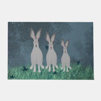 Paillasson Porte de trois lapins
