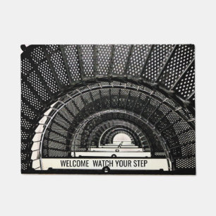 Paillasson Porte d'escalier spirale personnalisée