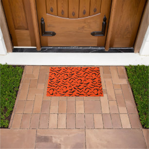 Paillasson Porte d'Halloween chauves-souris