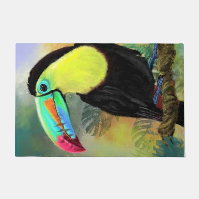 Paillasson Porte d'oiseau Toucan (Devant)