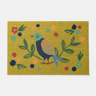 Paillasson Porte d'oiseaux amusant, Mat d'amoureux des oiseau