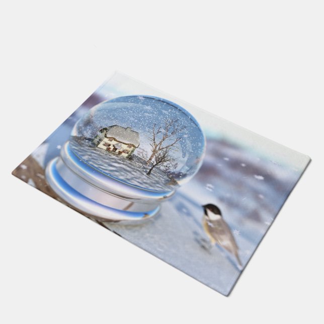 Paillasson Porte du Globe de snowflakes (Incliné)